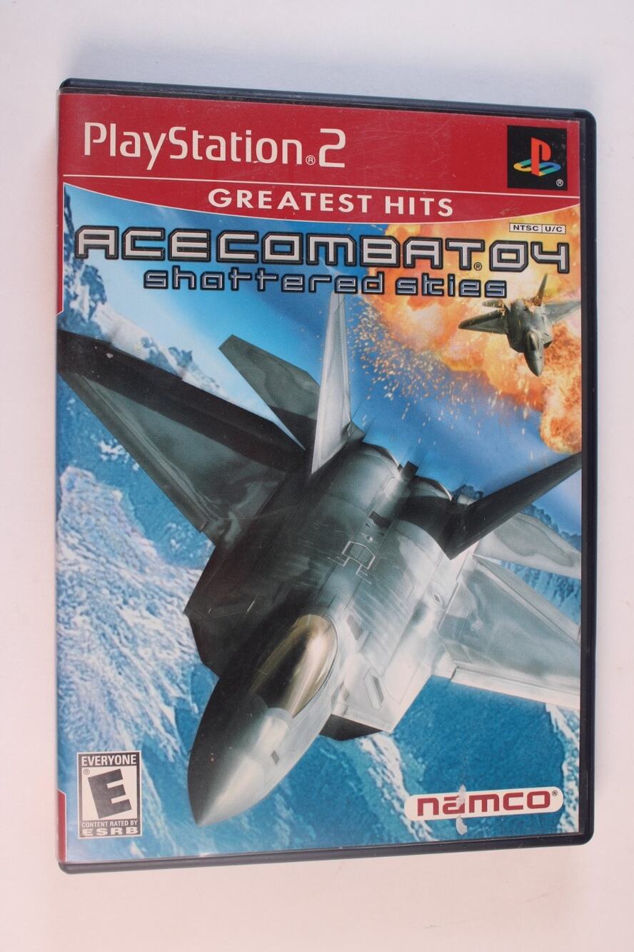 Ace Combat 04: Shattered Skies (Sony PlayStation 2, 2001, PS2) Authentic tested